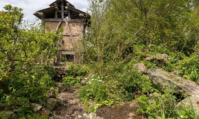 Koreanischer Garten mit Motiv des Berges Jirisan gewann Goldmedaille auf Chelsea Flower Show