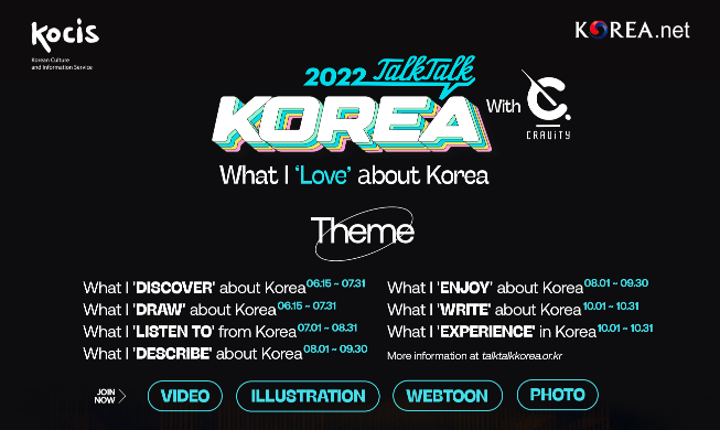 „Was ich an Korea liebe“: Globaler Hallyu-Content-Wettbewerb ‚Talk Talk Korea 2022‘ beginnt