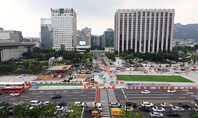 Neuer Gwanghwamun-Platz steht vor der Tür