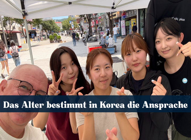 Das Alter bestimmt in Korea den richtigen Ton