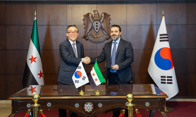 Korea nahm die diplomatischen Beziehungen mit Syrien auf
