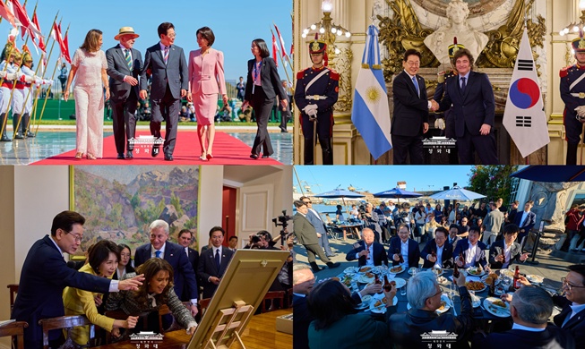 Fotorückblick auf Präsident Lees Reise in die USA, drei Länder Lateinamerikas und Deutschland