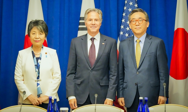 Drei Außenminister aus Korea, den USA und Japan werden innerhalb dieses Jahres trilaterales Gipfeltreffen abhalten