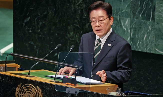 Präsident Lee bei der UN-Generalversammlung: „Durch schrittweise Denuklearisierung Fr...