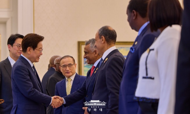 Präsident Lee traf afrikanische Außenminister