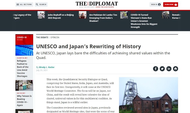 The Diplomat: „Japans Versäumnis, das UNESCO-Versprechen einzuhalten, testet die Verbundenheit von Quad“