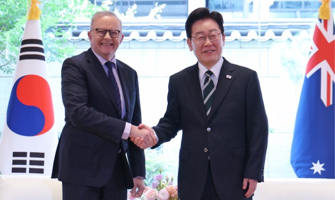 Präsident Lee trifft australischen Premierminister in den USA