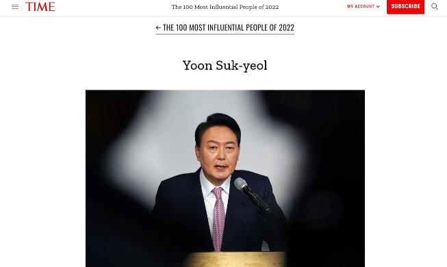 „Time“-Liste 2022: Präsident Yoon zählt zu den 100 Einflussreichsten
