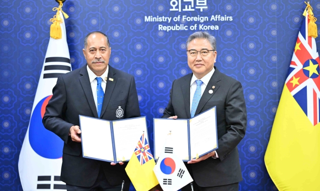 Aufnahme der diplomatischen Beziehungen zwischen Südkorea und Niue