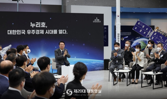Präsident Yoon verkündet die südkoreanische Vision der Weltraumwirtschaft