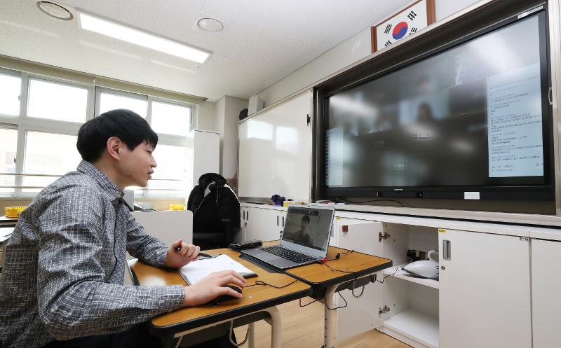 new school year with online classes on April 9