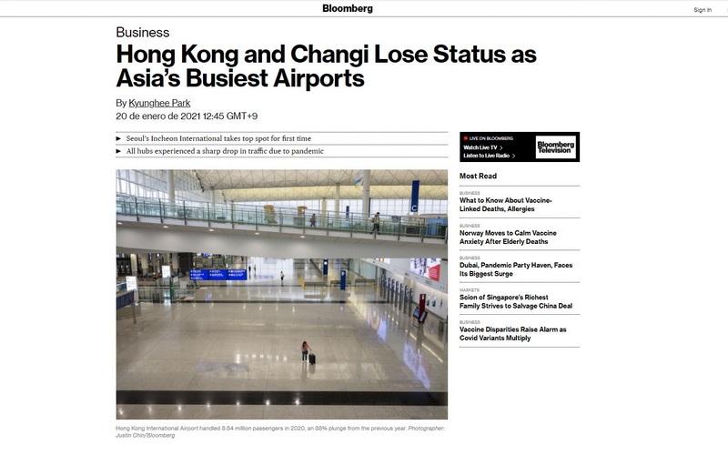 Incheon Airport Bloomberg