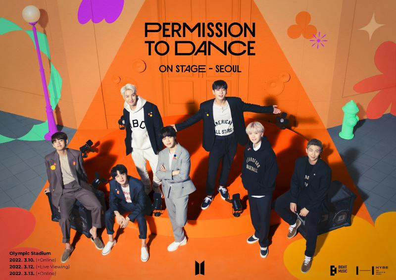 Die K-Pop-Band BTS veranstaltet am 10. März und vom 12. bis 13. März die Shows „Permission To Dance On Stage – Seoul“ im Jamsil Olympic Stadium im Süden von Seoul. ⓒ Facebook-Seite von BIGHIT MUSIC