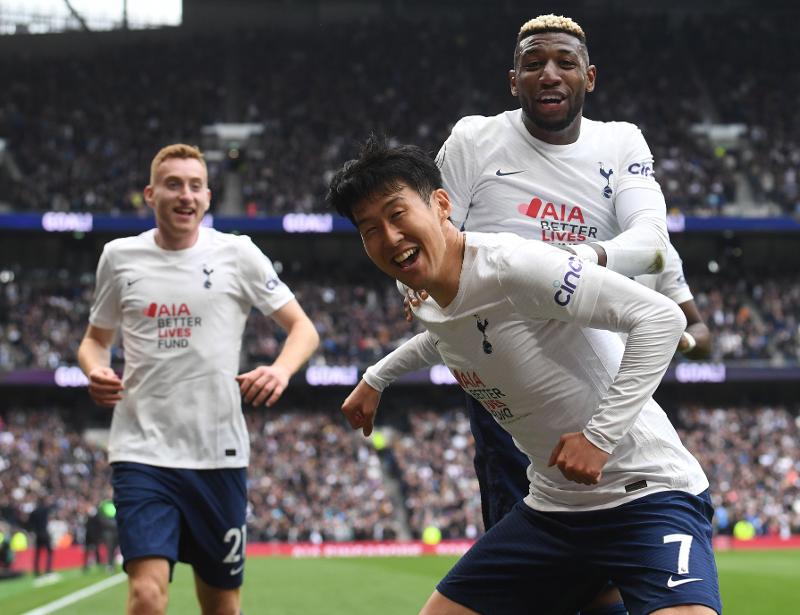 Am 35. Spieltag der englischen Premier League holt der Stürmer Son Heung-min von Tottenham Hotspur gegen Leicester zwei wichtige Punkte im Kampf um den Champions League-Platz. ⓒ Yonhap News