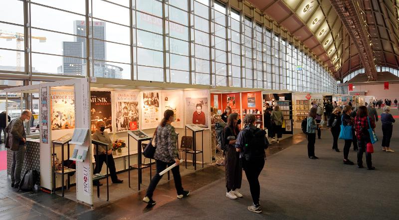 Abgebildet ist eine Szene der Frankfurter Buchmesse im Jahr 2021. ⓒ Yonhap News