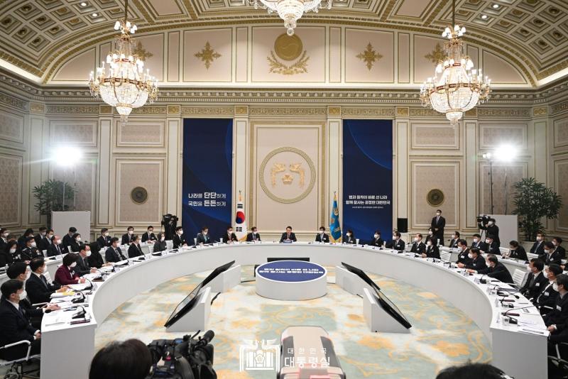 Das Ministerium für Justiz berichtet am 26. Januar im Cheong Wa Dae die fünf Hauptziele für 2023, die das Ministerium im Auge hat. ⓒ Präsidialamt der Republik Korea