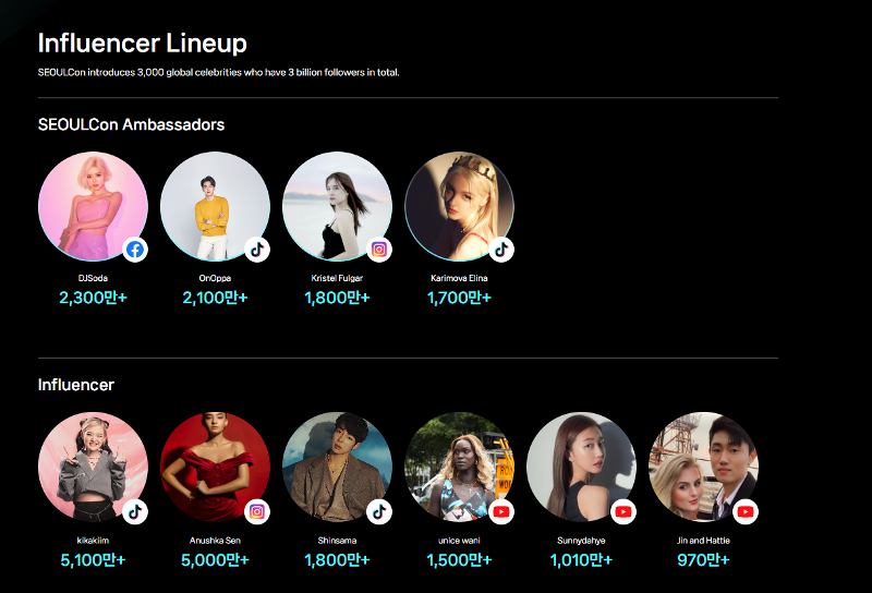 PR-Botschafter für „2023 SEOUL Con“ und Influencer. ⓒ Offizielle Webseite von SEOUL Con