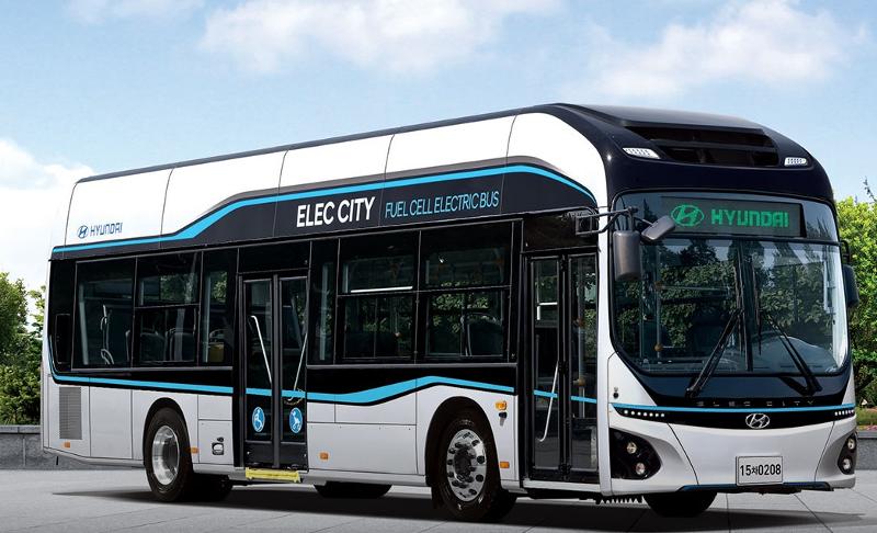 Die koreanische Regierung wird bis 2030 25 % aller Schnellbussen mit Wasserstoffbussen versorgt. Foto vom Wasserstoffbus. ⓒ Provinzregierung von Gyeongsangbuk-do