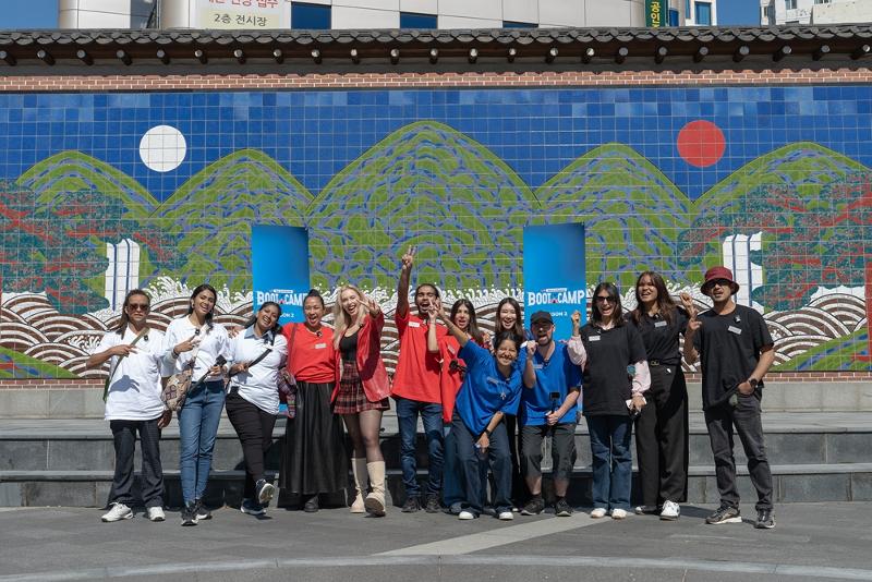 Ausländische K-Influencer, die am “Star K-influencer BOOT CAMP” des Ministeriums für Kultur, Sport und Tourismus teilnahmen.