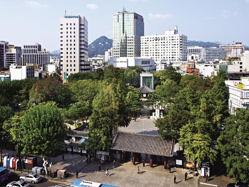 Der Tapgol-Park in Jongno-gu, Seoul © Amt für Kulturerbeverwaltung