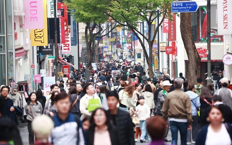 Das koreanische BNE pro Kopf im vergangenen Jahr belief sich auf 36.624 Dollar. Foto von Myeongdong ⓒ Yonhap News