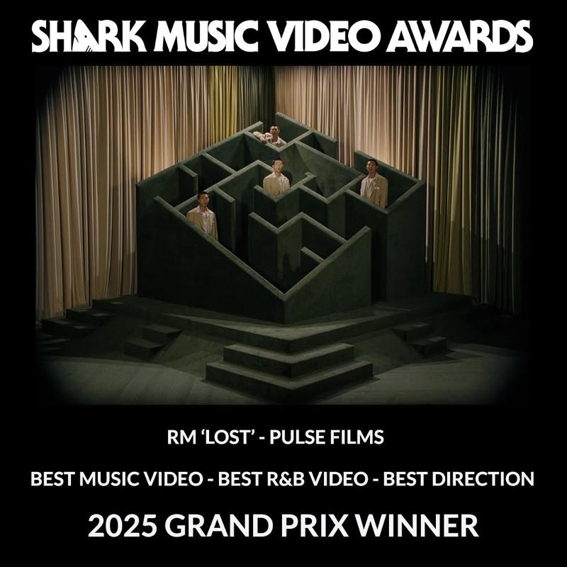 Am 22. Mai gewann RM, Mitglied der K-Pop-Boygruppe BTS, bei den “Shark Music Video Awards” in Großbritannien drei Preise “Best Music Video“, “Best R&B/Soul Video“ und “Best direction“ ⓒ Offizielle Instagram-Konto von “The Shark Awards”