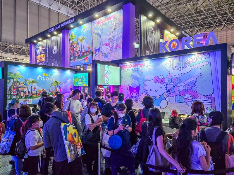 Der koreanische Pavillon bei der “Tokyo Game Show”, die vom 25. bis zum 28. September 2025 in Japan stattfindet ⓒ Korea Creative Content Agency 