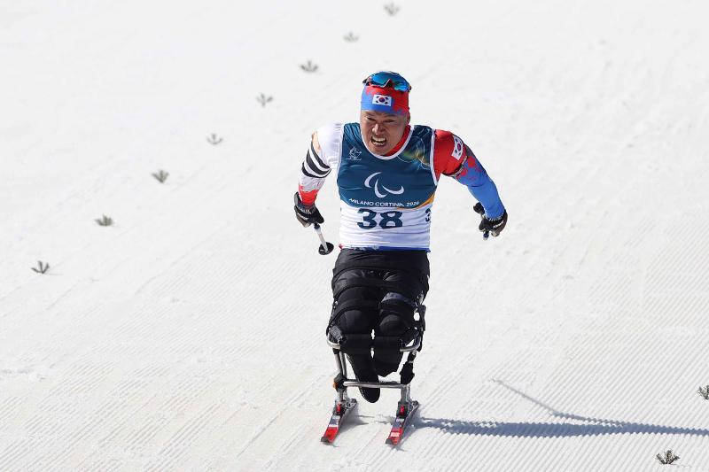  Am 7. M&auml;rz nimmt der koreanische Para-Skilangl&auml;ufer Shin Eui Hyun, der Held bei den Paralympics 2018, am Para-Biathlon-Wettbewerb mit vollem Einsatz teil ⓒ Koreanisches Paralympisches Komitee 