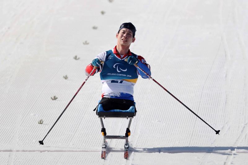 Am 7. M&auml;rz l&auml;uft der koreanische Biathlet Won Yoomin im Para-Biathlon-Sprint der M&auml;nner in der sitzenden Kategorie bei den Paralympics und geht &uuml;ber seine Grenze hinaus ⓒ Koreanisches Paralympisches Komitee