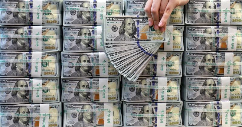 Laut der Bank von Korea (BOK) betrugen koreanische Devisenreserven mit Stand Ende April 427,8 Milliarden US-Dollar ⓒ Yonhap News