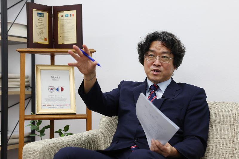 Foto: Lee Keunse, Professor an der Kookmin-Universit&auml;t und Direktor des ﻿Monclar Koren War Research Center ⓒ Lee Jeong Woo/korea.net 