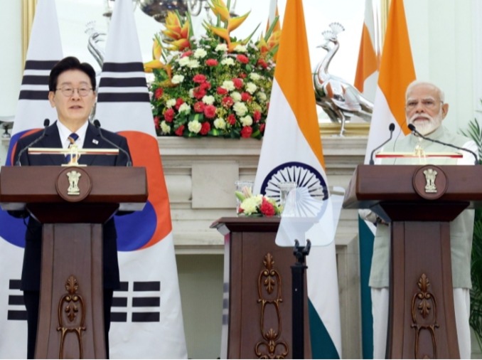 Korea und Indien hielten Gipfeltreffen ab