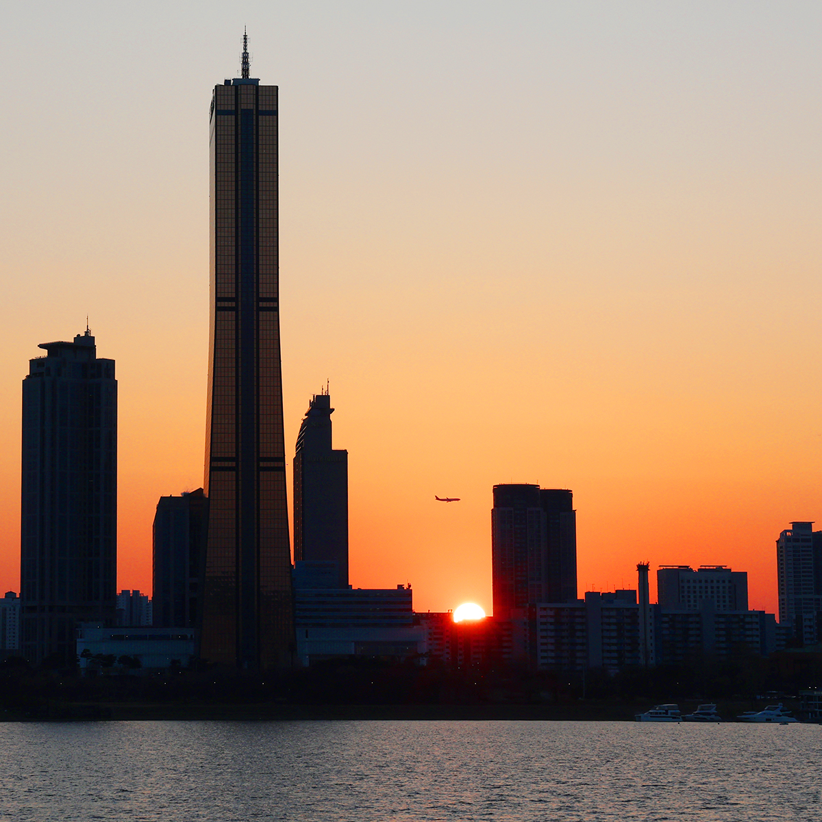 Glow of the setting sun