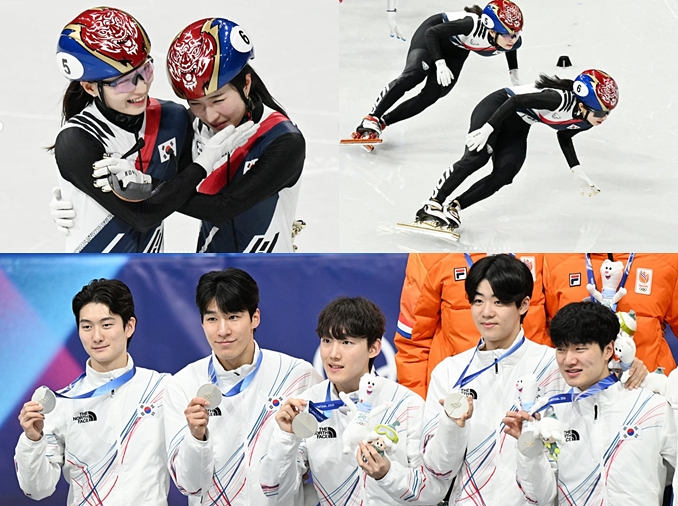 Korea gewann Gold und Silber im Shorttrack-Finale über 1500 m der Frauen