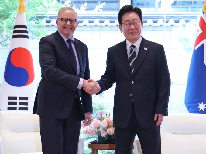 Präsident Lee trifft australischen Premierminister in den USA